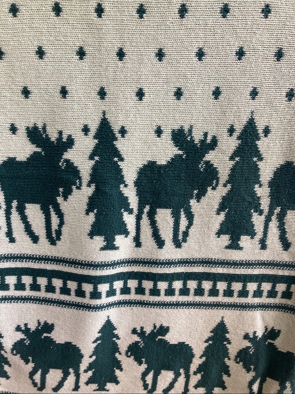 Vintage Native America by Alps Moose Tree Design Cotton blanket reversible Throw - Picture 7 of 9
